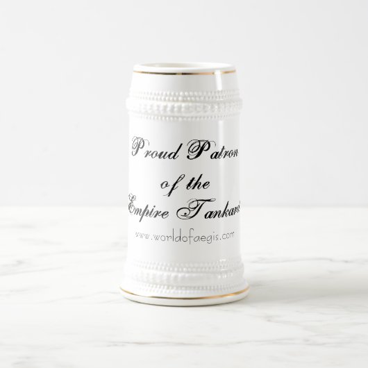 Proud Patron van de Rijk Tankard, www.worldof... Bierpul (Center)