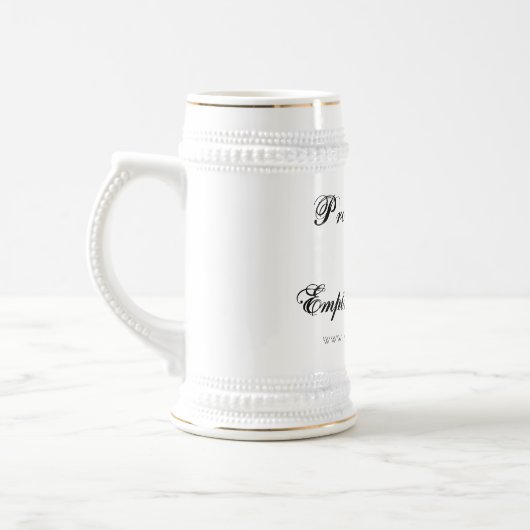 Proud Patron van de Rijk Tankard, www.worldof... Bierpul (Links)