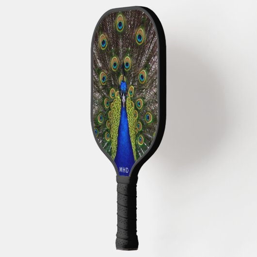 Proud Peacock aangepast monogram Pickleball Paddle (Links)