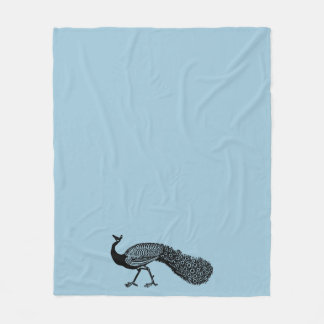 Proud Peacock Fleece Blanket Deken