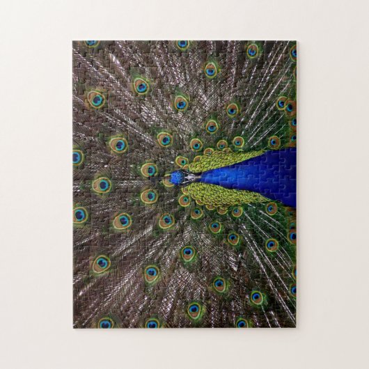 Proud Peacock-fotopuzzel Legpuzzel (Verticaal)