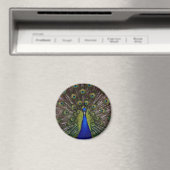 Proud Peacock magnet (Insitu (Vaatwasser))