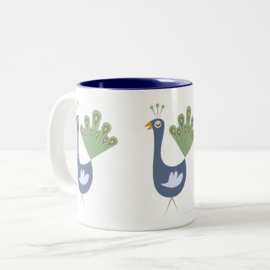 Proud Peacock Mok (Voorkant links)