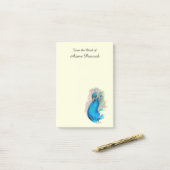 Proud Peacock Post-it® Notes (Op bureau)