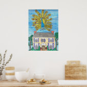 Proud Peacock-Poster afdrukken Poster (Keuken)