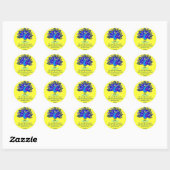 Proud Peacock Ronde Sticker (Vel)