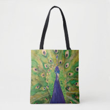 Proud Peacock schilderen door MirandaPA-Canvas tas