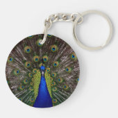 Proud Peacock-sleutelketen Sleutelhanger (Achterkant)
