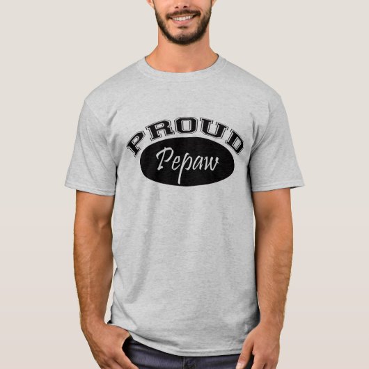 Proud Pepaw (zwart) T-shirt (Voorkant)