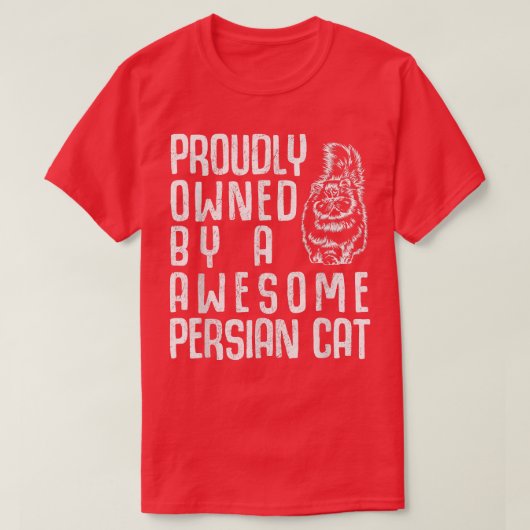 Proud Persian Cat T-shirt (Design voorkant)