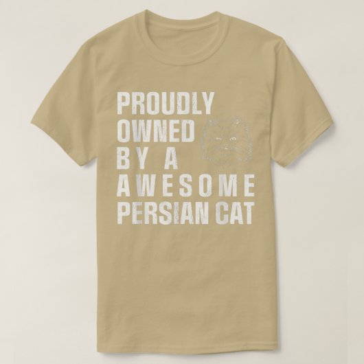 Proud Persian Cat T-shirt (Design voorkant)