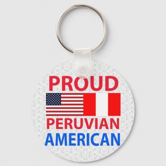 Proud Peruvian American Sleutelhanger (Voorkant)