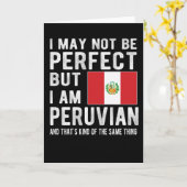Proud Peruvian Flag Peru Heritage Peruvian Roots Kaart (Gele Bloem)