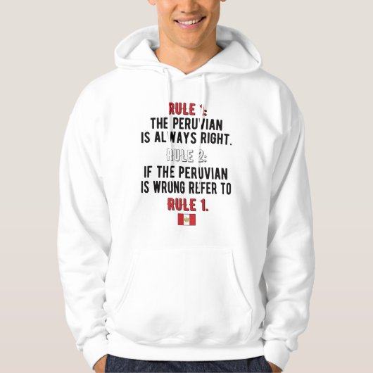 Proud Peruvian Roots Peru Flag Peruvian Heritage Hoodie (Voorkant)
