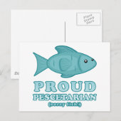 Proud Pescetarian Briefkaart (Voorkant / Achterkant)