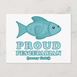 Proud Pescetarian Briefkaart