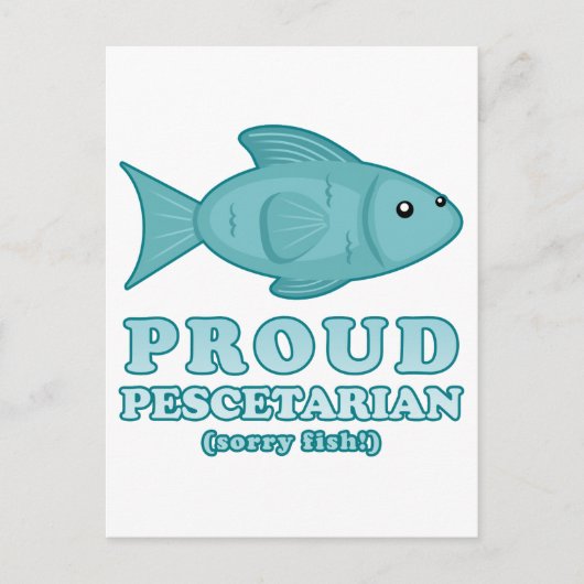 Proud Pescetarian Briefkaart (Voorkant)