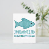 Proud Pescetarian Briefkaart (Staand voorkant)