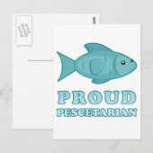 Proud Pescetarian Briefkaart (Voorkant / Achterkant)