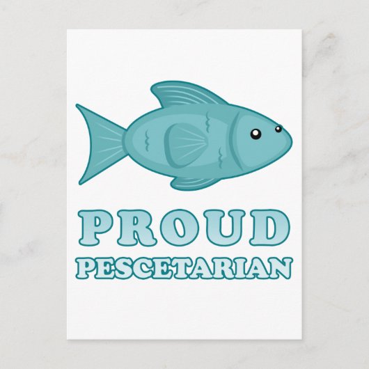 Proud Pescetarian Briefkaart (Voorkant)