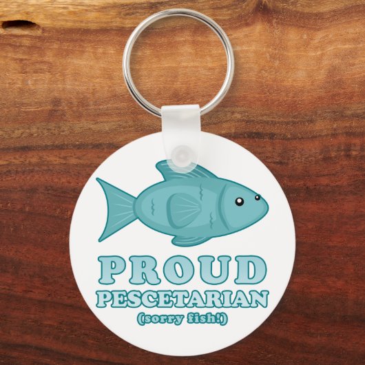 Proud Pescetarian Sleutelhanger (Voorkant)