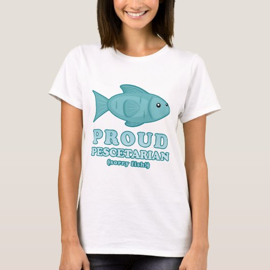 Proud Pescetarian T-shirt (Voorkant)