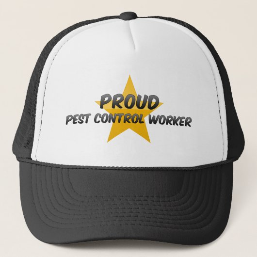 Proud Pest Control Worker Trucker Pet (Voorkant)