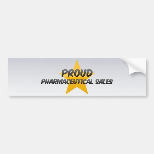 Proud Pharmaceutical Sales Bumpersticker (Voorkant)