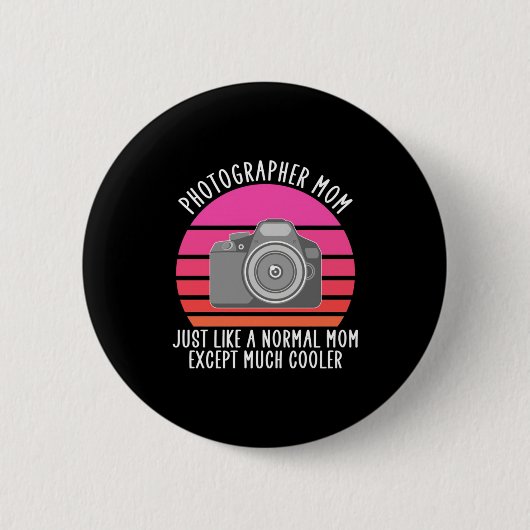 Proud Photographer mama Ronde Button 5,7 Cm (Voorkant)