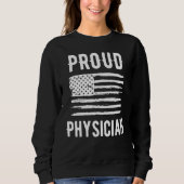 Proud Physician Profession American Flag Trui (Voorkant)