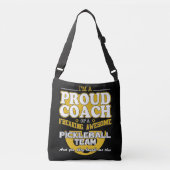 Proud Pickleball Coach Geweldige Pickle Ball Team Crossbody Tas (Voorkant)