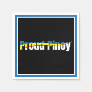 Proud Pinoy - Filippijnen Vlag Tagalog Servet