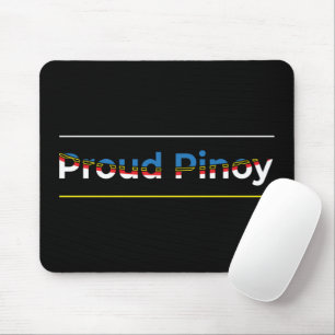 Proud Pinoy - Filippijnse vlag Word Art Lettering Muismat