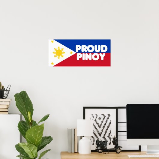 Proud Pinoy Poster (Thuiskantoor)