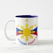 Proud Pinoy Tweekleurige Koffiemok (Links)