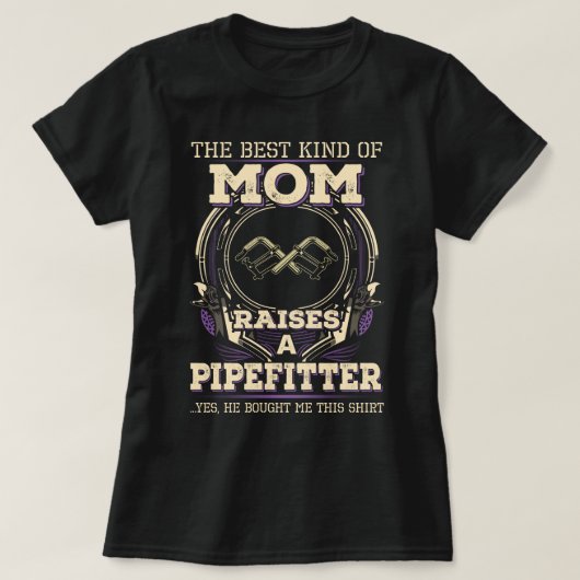 Proud Pipefitter's moeder T-shirt (Design voorkant)