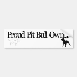 Proud Pit Bull Owner Bumpersticker