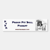 Proud Pit Bull Parent Bumpersticker (Voorkant)