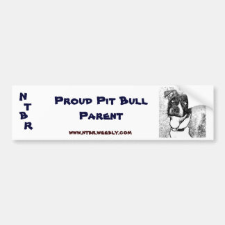 Proud Pit Bull Parent Bumpersticker