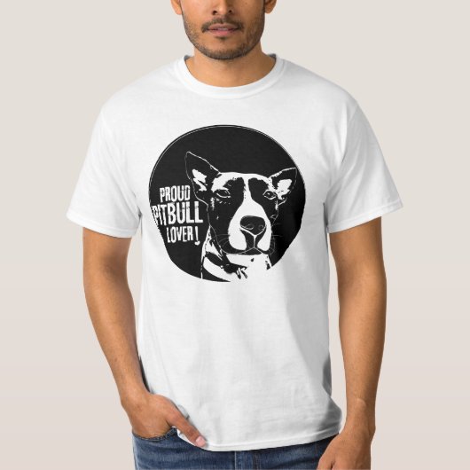 PROUD PITBULL LOVER T-SHIRT (Voorkant)