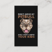 Proud Pitbull Mam Dog Eigenaar Pit Bull Moeder Visitekaartje (Voorkant)