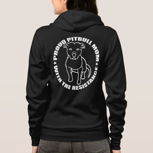 Proud Pitbull Moms met de resistentie Hoodie (Achterkant)