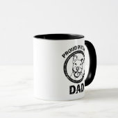 Proud Pitbull Pap grappige mok koffie (Voorkant rechts)