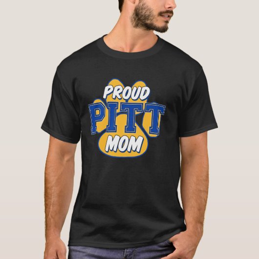 Proud Pitt Mam Klassiek, terug naar school T-shirt (Voorkant)