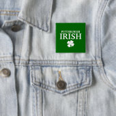 Proud PITTSBURGH IRISH! St Patrick's Day Vierkante Button 5,1 Cm (In situ)