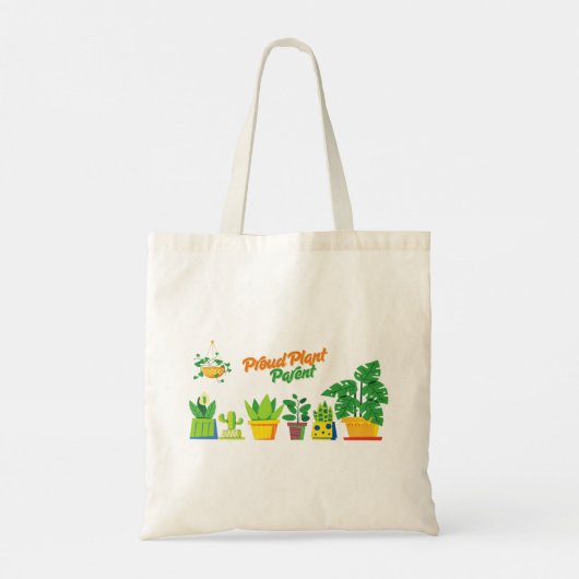 Proud plant bovenliggende groep tote bag (Achterkant)