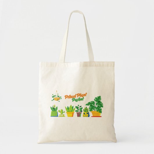 Proud plant bovenliggende groep tote bag (Voorkant)