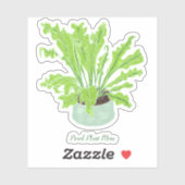 Proud Plant Mam - vogelnestsnoer op maat. Sticker (Vel)