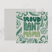 Proud Plant Mama – Bold Plant Lover Flat Card (Voorkant / Achterkant)