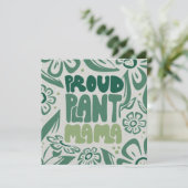 Proud Plant Mama – Bold Plant Lover Flat Card (Staand voorkant)